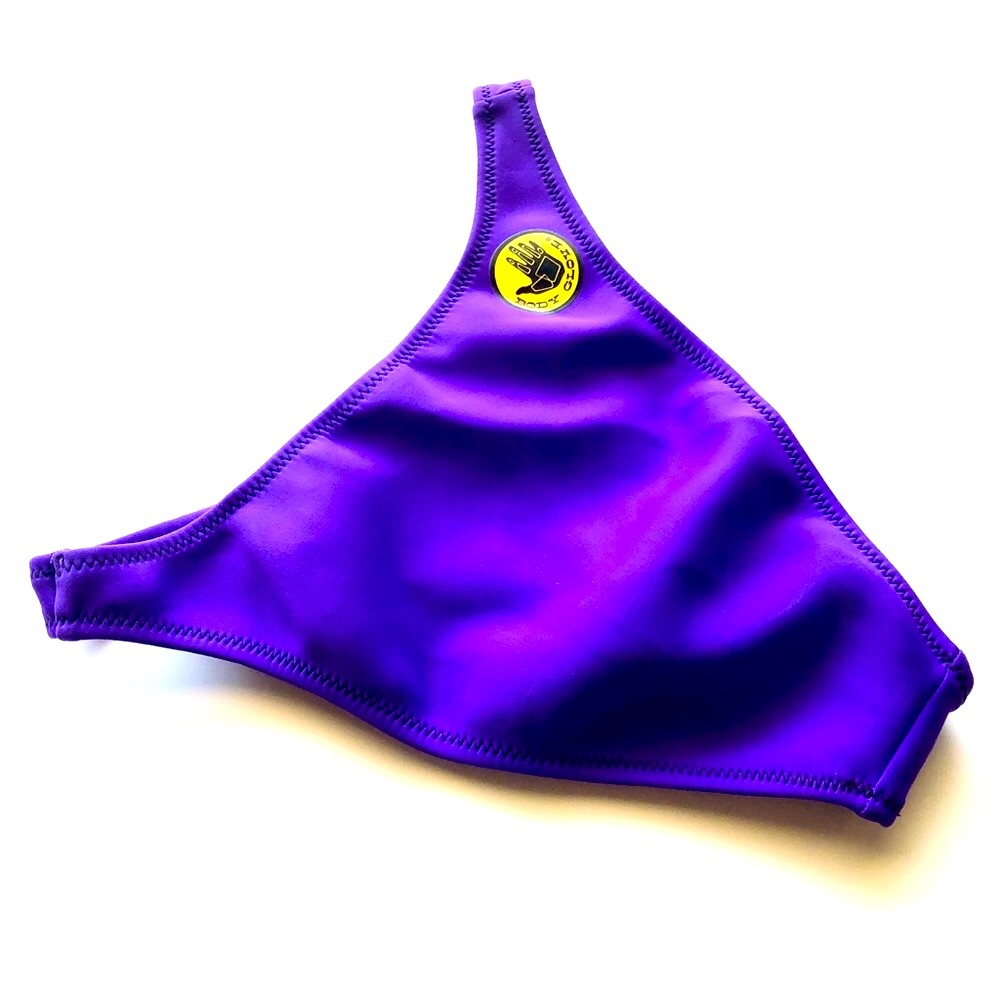 Body Glove Vintage Purple High Waist High Cut Neoprene Surf Bikini Swim Bottoms - Picture 10 of 10
